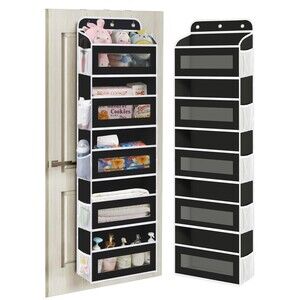 Over The Door Organizer 5 Shelves Closet Door Hanging Organizer 10 Mesh